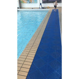Bergo Soft 1.24 ft. x 1.24 ft. Polyethylene Interlocking Deck Tiles in Light Blue (35-per case/53.8 sq. ft.)