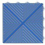 Bergo Soft 1.24 ft. x 1.24 ft. Polyethylene Interlocking Deck Tiles in Light Blue (35-per case/53.8 sq. ft.)