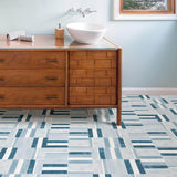 FloorPops Azure 12 in. W x 12 in. L Peel and Stick Floor Vinyl Tiles (20 Tiles, 20 sq. ft. case)