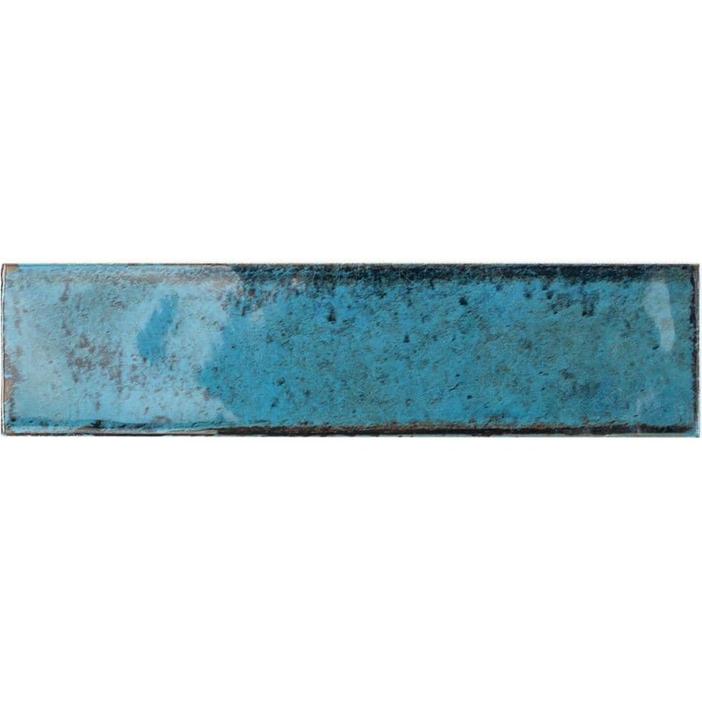 Ivy Hill Tile Moze Blue 3 in. x 12 in. 9 mm Ceramic Wall Tile (22-Piece, 5.38 sq. ft. per Box)