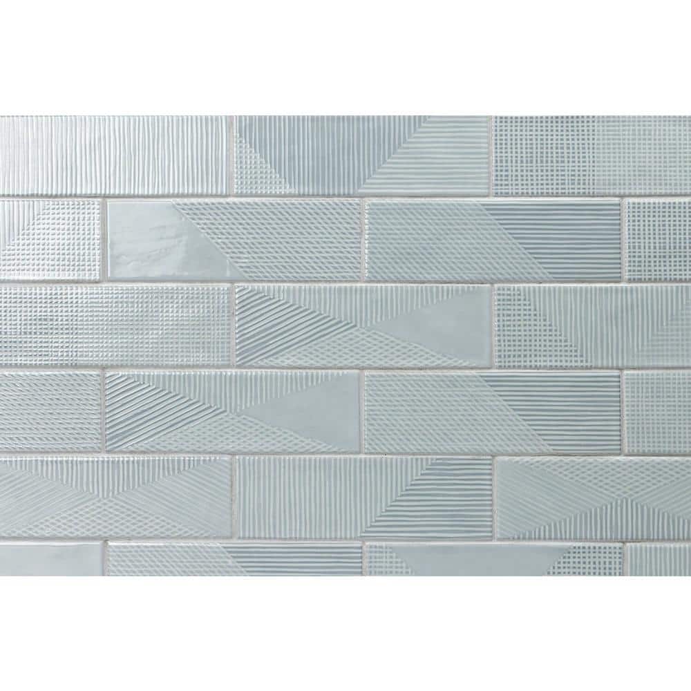 Ivy Hill Tile Ace Blue 2 in. x 8 in. x 9 mm Polished Ceramic Subway Wall Tile (38 Pieces, 5.38 sq. ft. per Case)