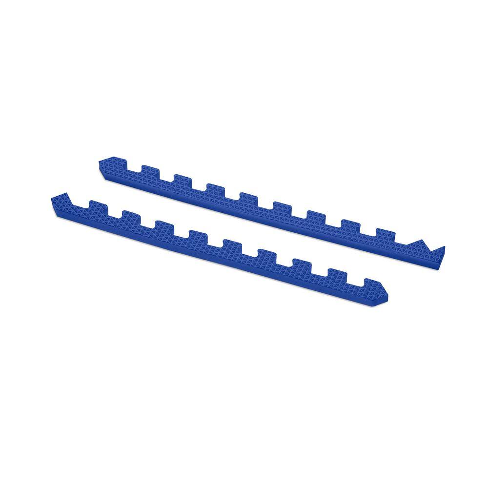 Norsk Blue 24 in. x 24 in. x 0.79 in. Foam Interlocking Reversible Mat (4-Pack)