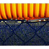 68 in. x 50 ft. Blue Mesh Fabric Privacy Fence Screen with Integrated Button Hole