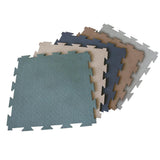 Rubber-Cal Terra-Flex 1/4 in. x 24 in. x 24 in. Blue Interlocking Flooring (10-Pack, 40 sq. ft.)