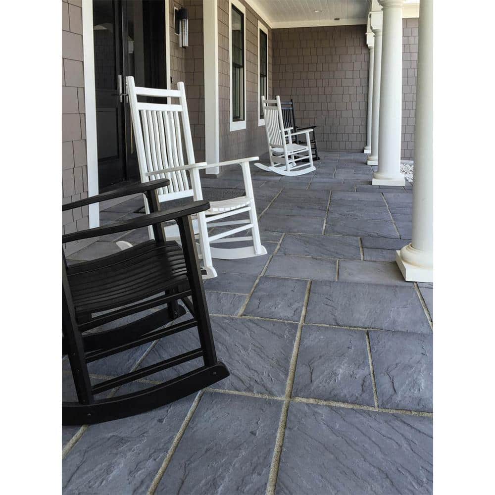 Silver Creek Stoneworks Slate 24 in. x 24 in. x 1.75 in. Bluestone Concrete Paver (22-Pieces/88 sq. ft./Pallet)