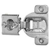 Blum Compact 1/2 in. Overlay Face-Frame Cabinet Hinge, Wrap-Around, Nickel – 2-Pack