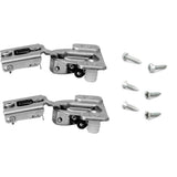 Blum Compact 1/2 in. Overlay Face-Frame Cabinet Hinge, Wrap-Around, Nickel – 2-Pack
