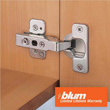 Blum Full Overlay Frameless Cabinet Clip Hinge (2-Pack)
