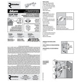 Blum CLIP Top Full Overlay Frameless Cabinet Bi-Fold Hinges, 35 mm, Spring-Closing (2-Pack)