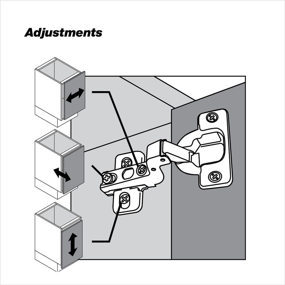 Blum MODUL 35 mm Frameless Full Inset Euro Cabinet Hinge, Spring-Closing