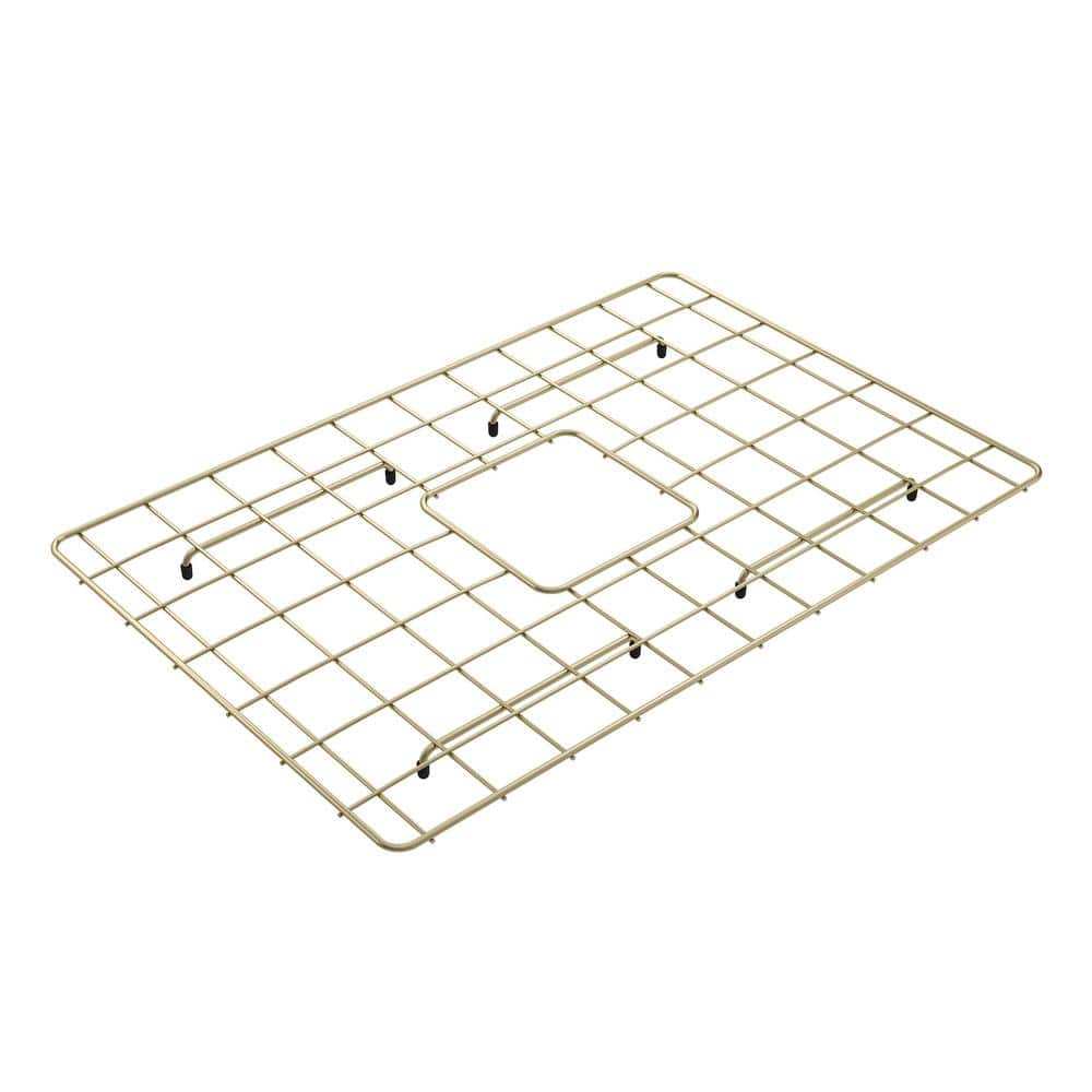 BOCCHI 24" x 16" Brushed Gold Bottom Grid for 27" Single Bowl Sink