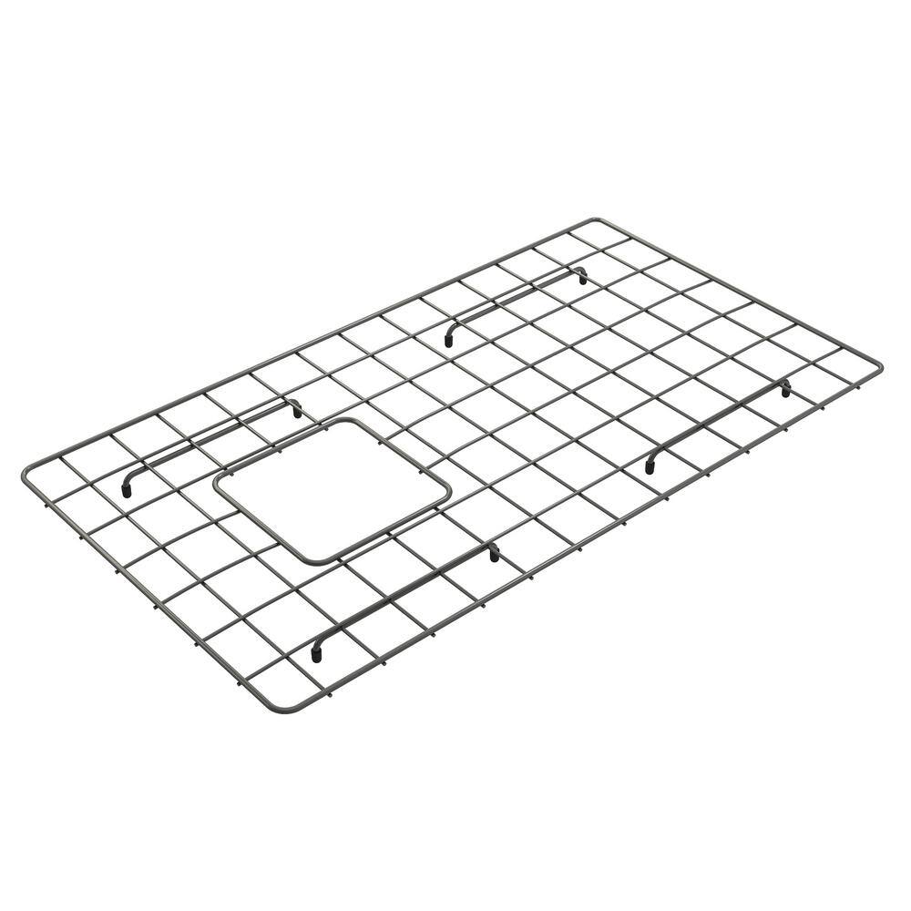 BOCCHI Stainless Steel Bottom Grid Gun Metal for 30 in. Sink