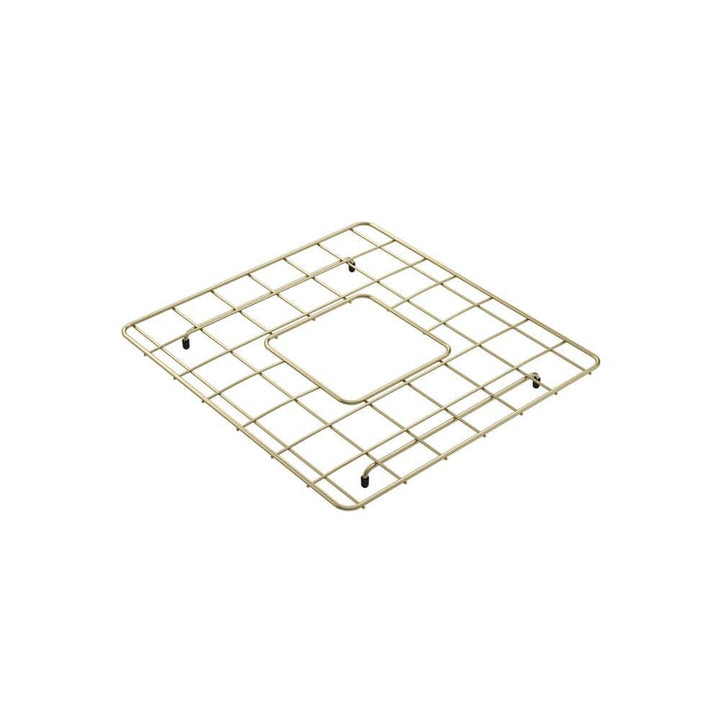 BOCCHI Brushed Gold Stainless Steel Wire Sink Grid for 33" Double Bowl Sink