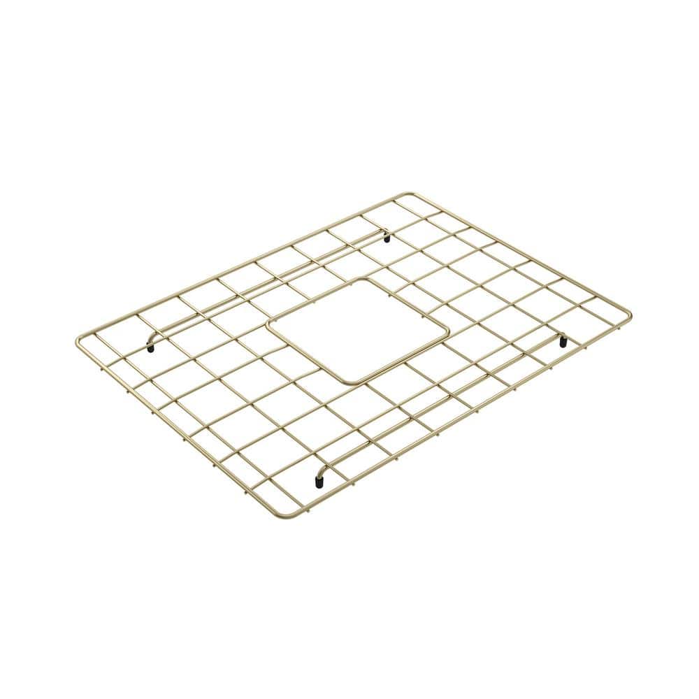 BOCCHI 19.75" x 14.6" Bottom Grid in Brushed Gold for 24" Single Bowl Sink