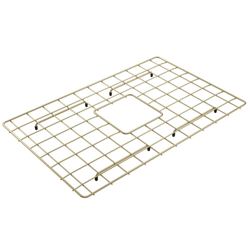 BOCCHI 24.25 in. Brushed Gold Bottom Grid for 27 in. 1628 Single Bowl Sink