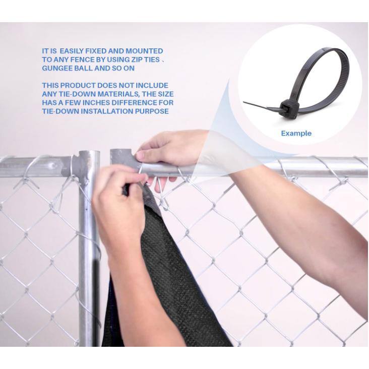 BOEN Orion Privacy Netting Green, 12' x 50', w/Woven Eyelets/Boxed