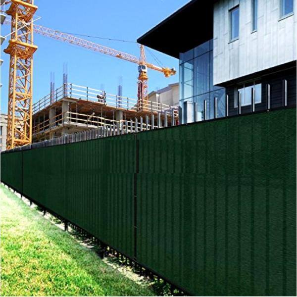 BOEN 6 ft. x 50 ft. Green Privacy Fence Screen Netting Mesh with Reinforced Grommet for Chain Link Garden Fence (2-Pack)