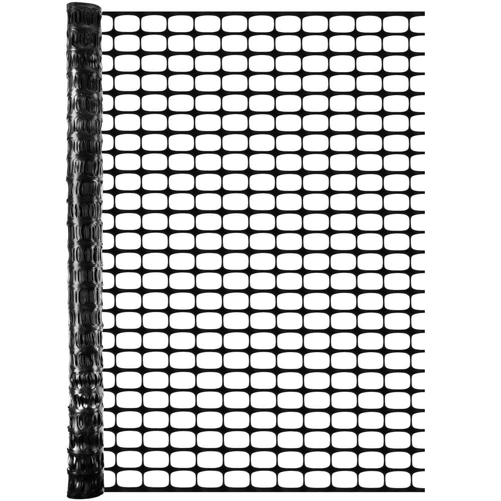 BOEN 4 ft. x 100 ft. Black Construction Snow/Safety Barrier Fence