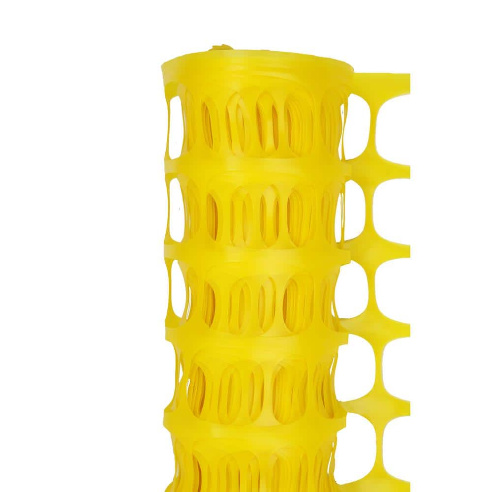 BOEN 4 ft. x 50 ft. Yellow Construction Snow/Safety Barrier Fence
