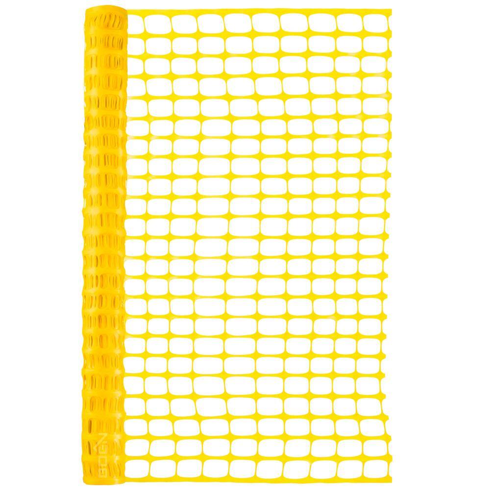 BOEN 4 ft. x 50 ft. Yellow Construction Snow/Safety Barrier Fence