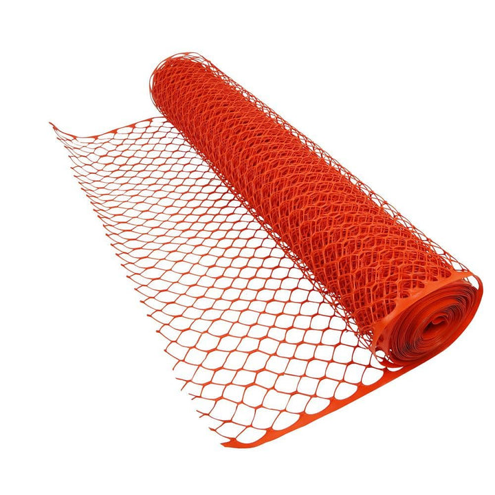 BOEN 4 ft. x 100 ft. Orange Heavy-Duty Diamond Grid Construction Snow/Safety Barrier Fence