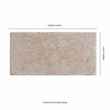 MSI Bologna Chiaro 3 in. x 6 in. Textured Travertine Floor and Wall Tile (1 sq. ft. / Case)
