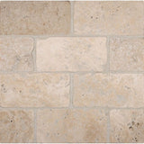 MSI Bologna Chiaro 3 in. x 6 in. Textured Travertine Floor and Wall Tile (1 sq. ft. / Case)