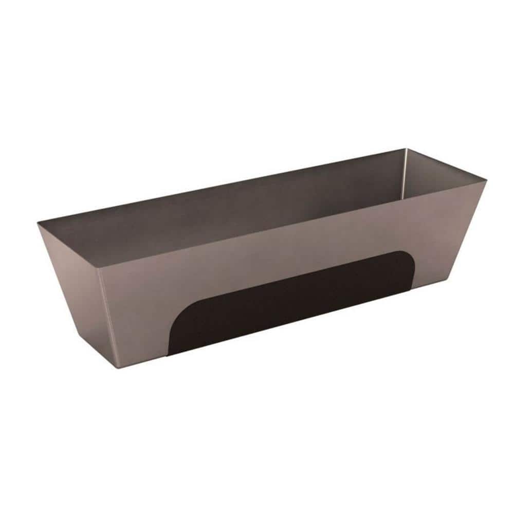 Bon Tool 14 in. Heli-Arc Stainless Steel Mud Pan with Grip