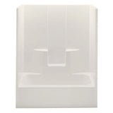 Everyday 60 in. x 32 in. x 72 in. 1-Piece Bath and Shower Kit with Left Drain in White