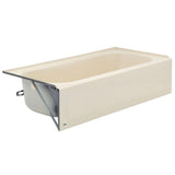 Aloha 60 in. x 30 in. Soaking Bathtub with Left Drain in Bone