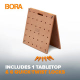 BORA Centipede 24 in. x 48 in. Workbench Top for Sawhorse with 3/4 in. Dog Holes