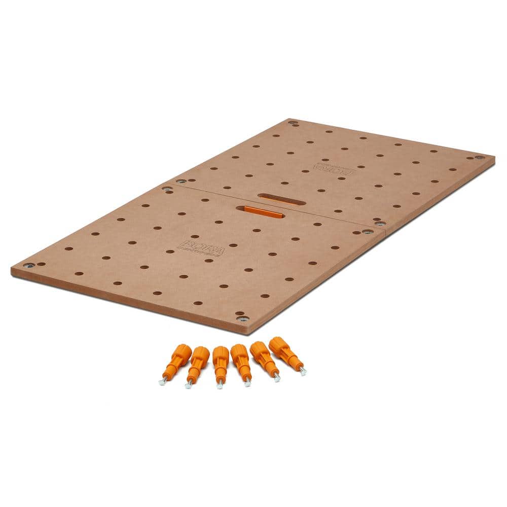BORA Centipede 24 in. x 48 in. Workbench Top for Sawhorse with 3/4 in. Dog Holes