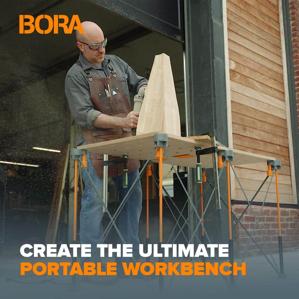 BORA Centipede 24 in. x 48 in. Workbench Top for Sawhorse with 3/4 in. Dog Holes