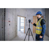 Bosch 50 ft. Dual Power Battery Red Beam Self-Leveling Cross-Line Laser Level