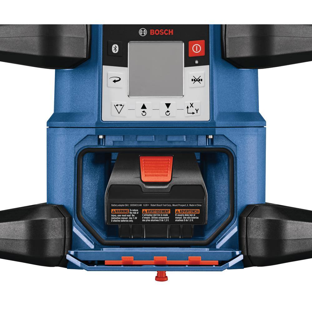 Bosch REVOLVE 4,000 ft. Connected Dual Power Battery Self-Leveling Horizontal/Vertical Rotary Laser Level Kit