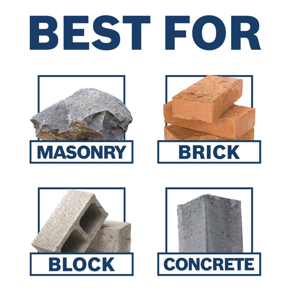 Bosch 3/16 in. x 4 in. x 6 in. BlueGranite Turbo Carbide Hammer Drill Bit for Concrete, Stone and Masonry (5-Pack)