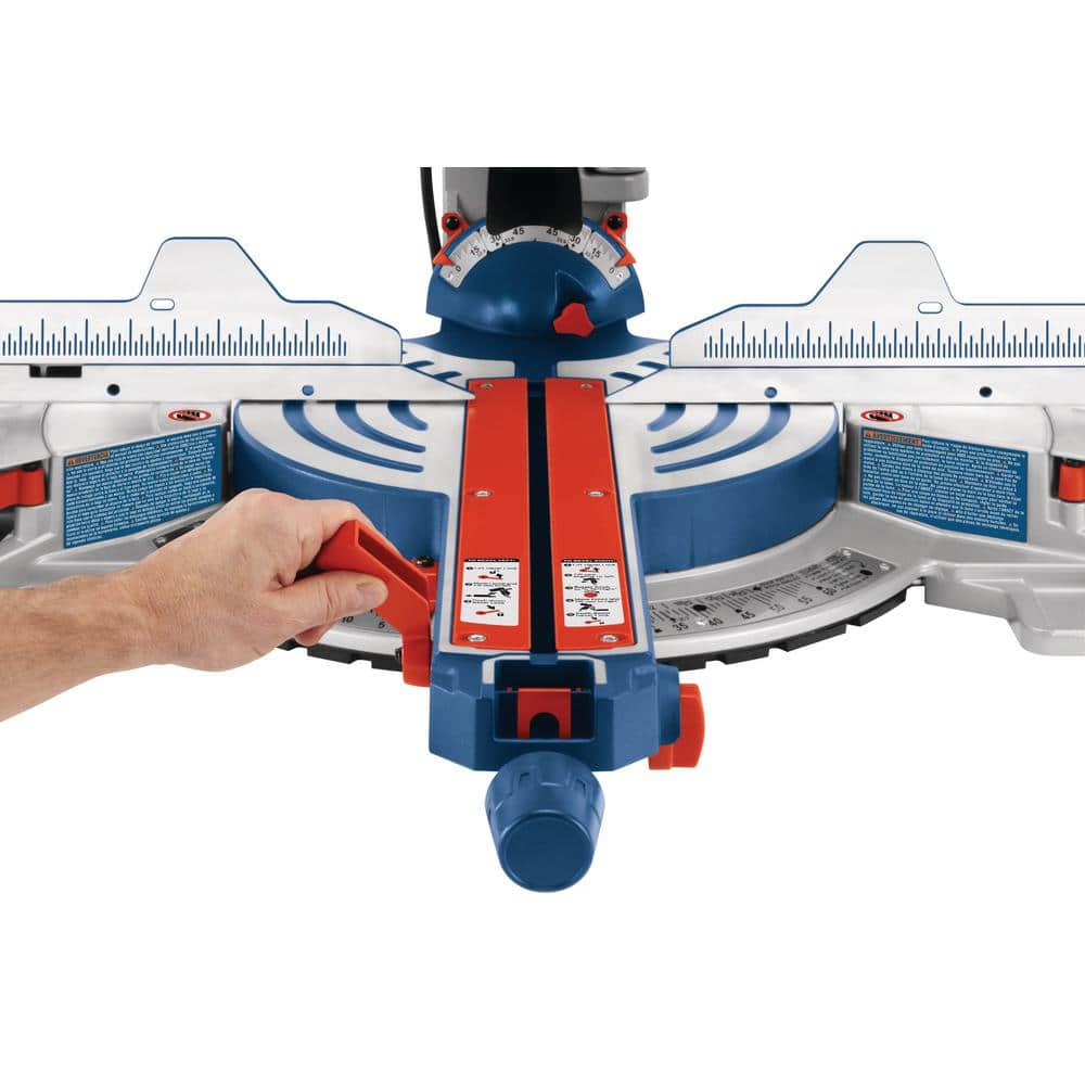 Bosch 15 Amp 12 in. Corded Dual-Bevel Sliding Glide Miter Saw Combo Kit with Gravity-Rise Wheeled Stand