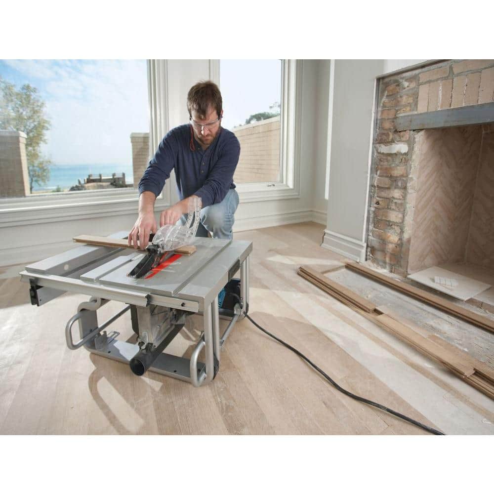 Bosch 15 Amp 10 in. Corded Portable Worksite Table Saw with Smart Guard System and 24-Tooth Carbide Blade (GTS1031)