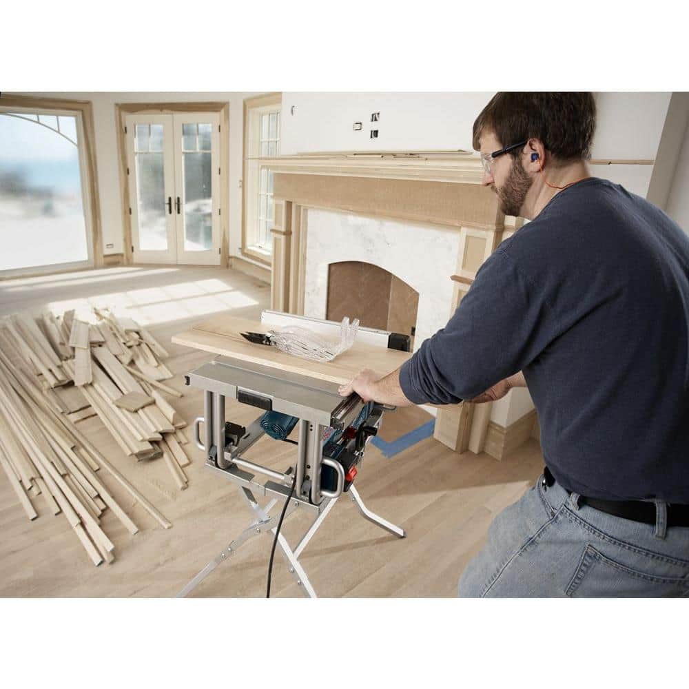 Bosch 15 Amp 10 in. Corded Portable Worksite Table Saw with Smart Guard System and 24-Tooth Carbide Blade (GTS1031)