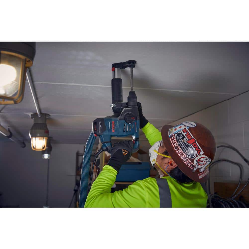 Bosch 8 Amp 1-1/8 in. Corded Variable Speed SDS-Plus Concrete/Masonry Rotary Hammer Drill with Depth Gauge and Carrying Case