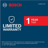 Bosch 7 Amp 1-1/4 HP Variable Speed Fixed-Base Palm Corded Router Kit, GKF125CEK