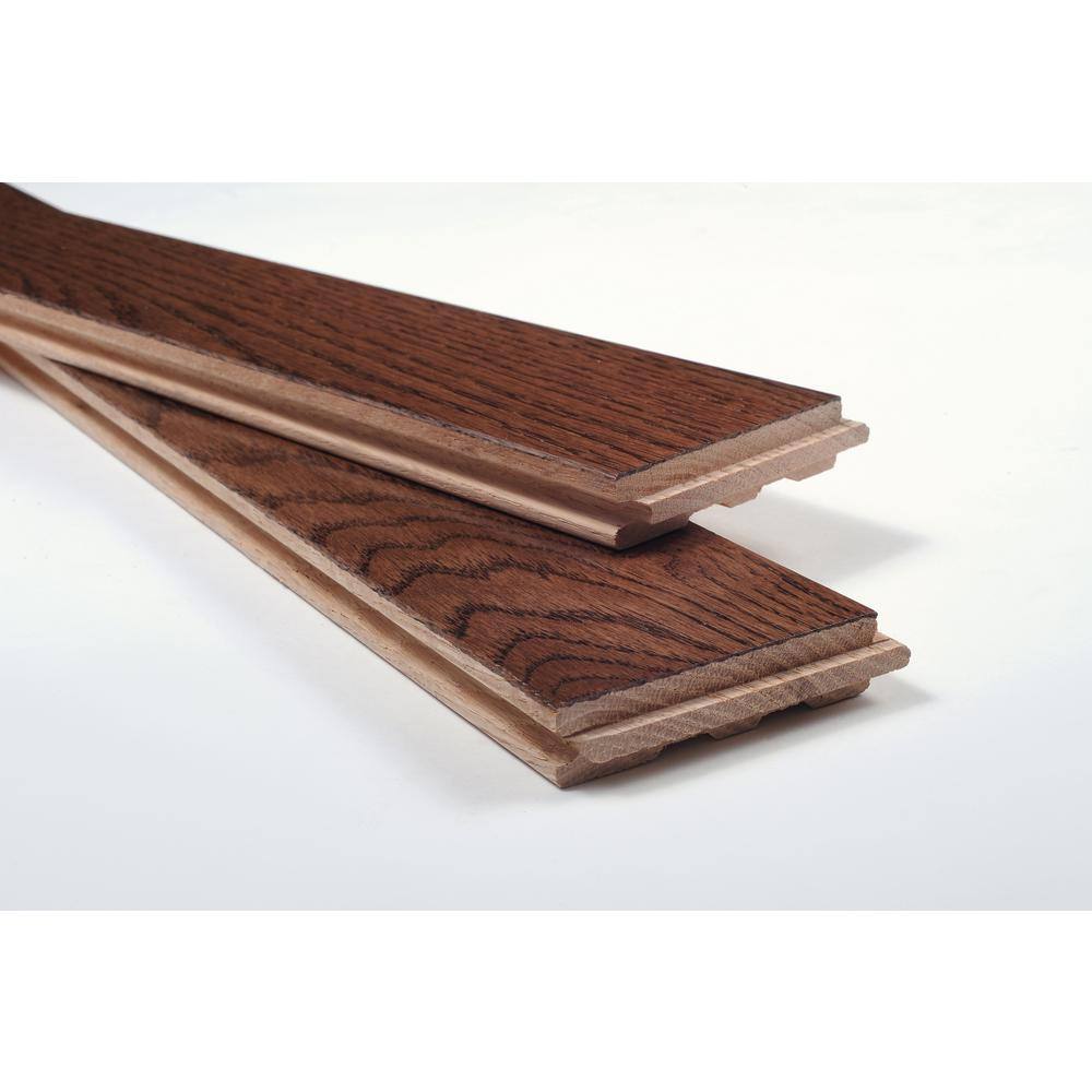 Blue Ridge Hardwood Flooring Bourbon Oak 3/4 in. T x 2-1/4 in. W Smooth Solid Hardwood Flooring (24 sq.ft./case)