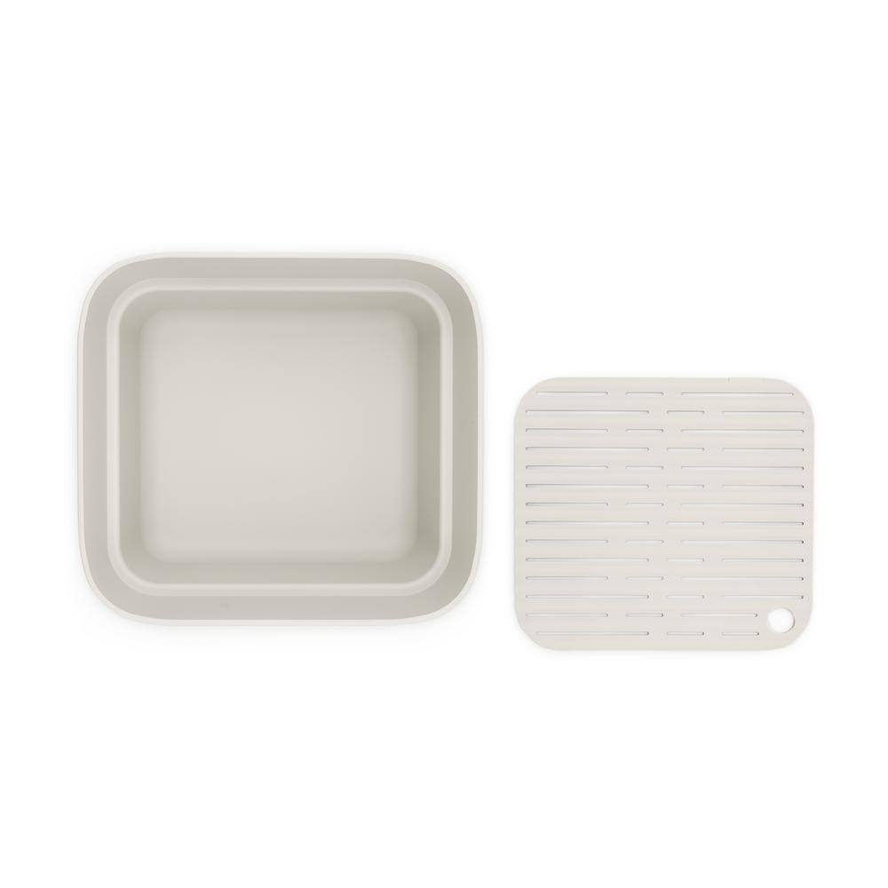 Brabantia SinkSide Dishwashing Tub with Drying Tray - Light Gray