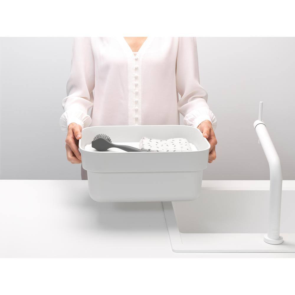 Brabantia SinkSide Dishwashing Tub with Drying Tray - Light Gray