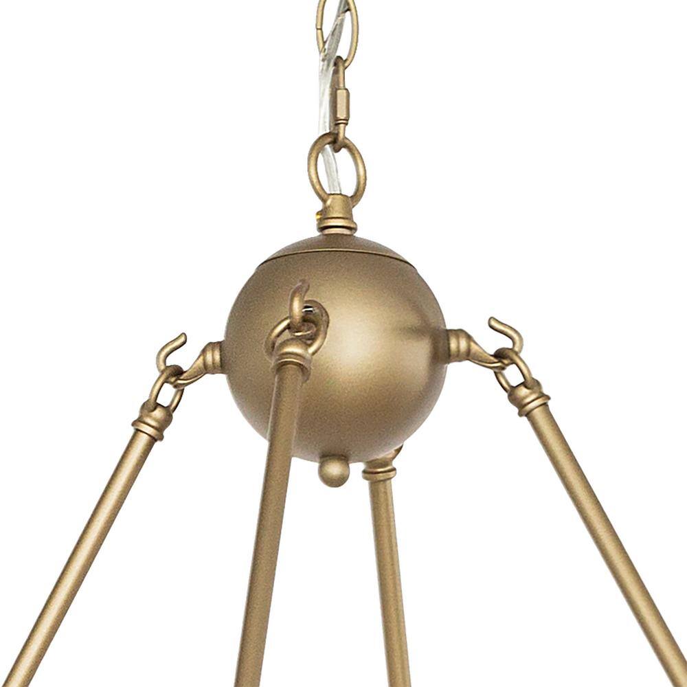 Vanity Art 12 -Light Wagon Wheel Candle Style Chandelier in Brass Dust