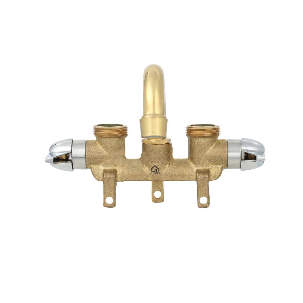 Homewerks Worldwide Rough Brass 2-Handle Laundry Tray Faucet
