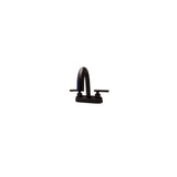 Commercial Metering Double Handle Bathroom Sink Faucet in Black Brass - 16GS-36080