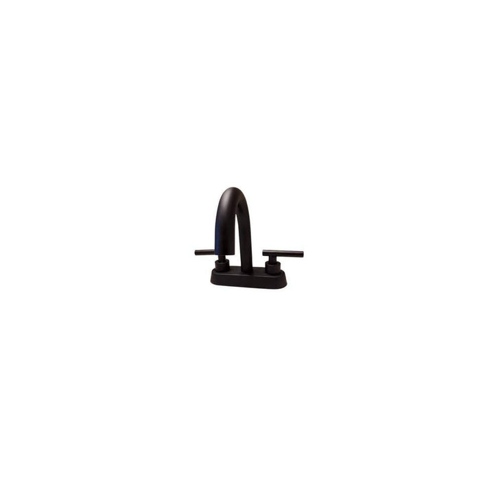 Commercial Metering Double Handle Bathroom Sink Faucet in Black Brass - 16GS-36080