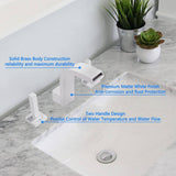 Commercial Double Handle Brass Bathroom Sink Faucet | 16GS-36108