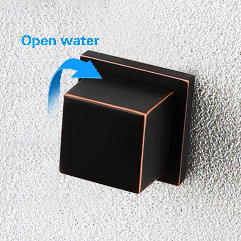 Commercial Brass Double Handle Wall Mount Bathroom Sink Faucet